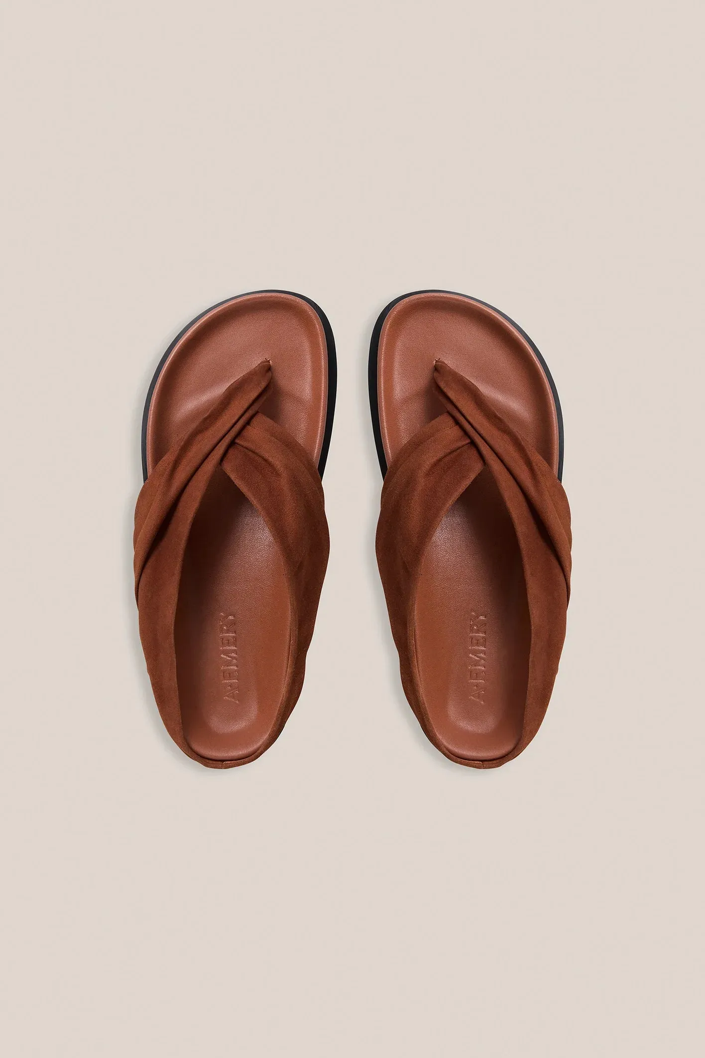 A Emery Shaw Sandal in Sienna Suede