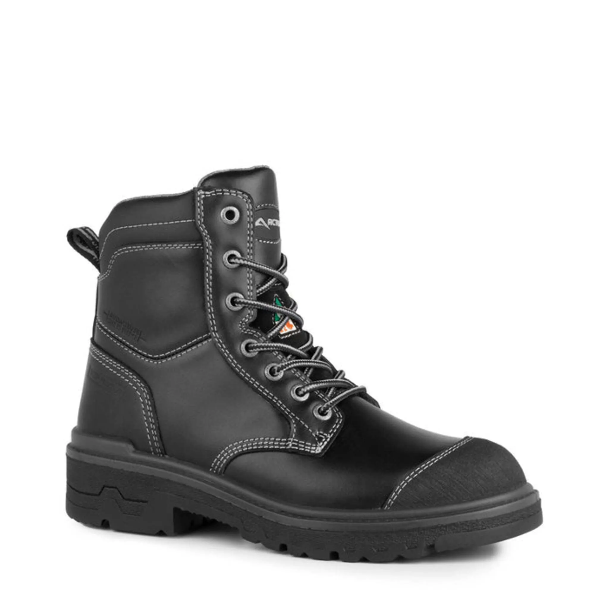 Acton Women's Safety Work Boots Fierce - 8" Waterproof Leather, Steel Toe, Puncture-Resistant, Anti-Slip, Breathable, Dual Density Sole | Sizes 5-11