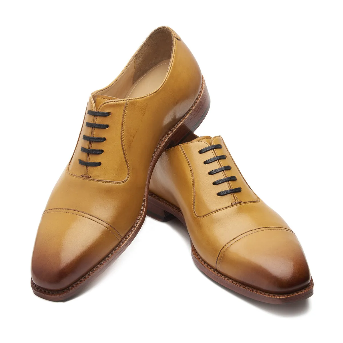 Adele, Adelaide Oxford - Mustard | Hand Welted Summer Colors