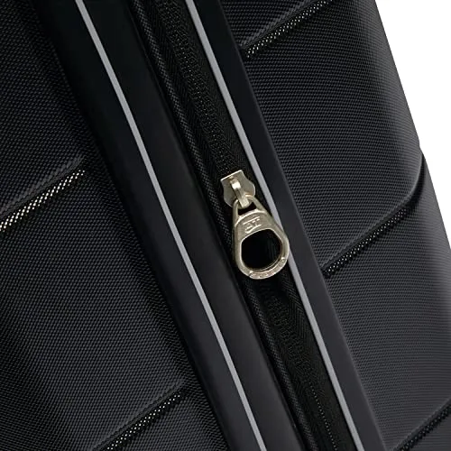 American Tourister Stratum 2.0 Expandable Hardside Luggage, Jet Black, Carry-on
