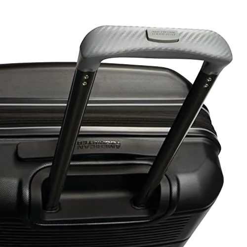 American Tourister Stratum 2.0 Expandable Hardside Luggage, Jet Black, Carry-on