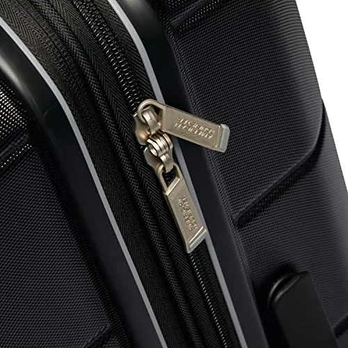 American Tourister Stratum 2.0 Expandable Hardside Luggage, Jet Black, Carry-on