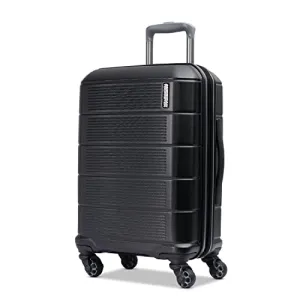 American Tourister Stratum 2.0 Expandable Hardside Luggage, Jet Black, Carry-on