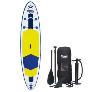 Aqua Leisure 10.6' Inflatable Stand-Up Paddleboard Drop Stitch w/ Oversized Backpack f/ Board & Accessories