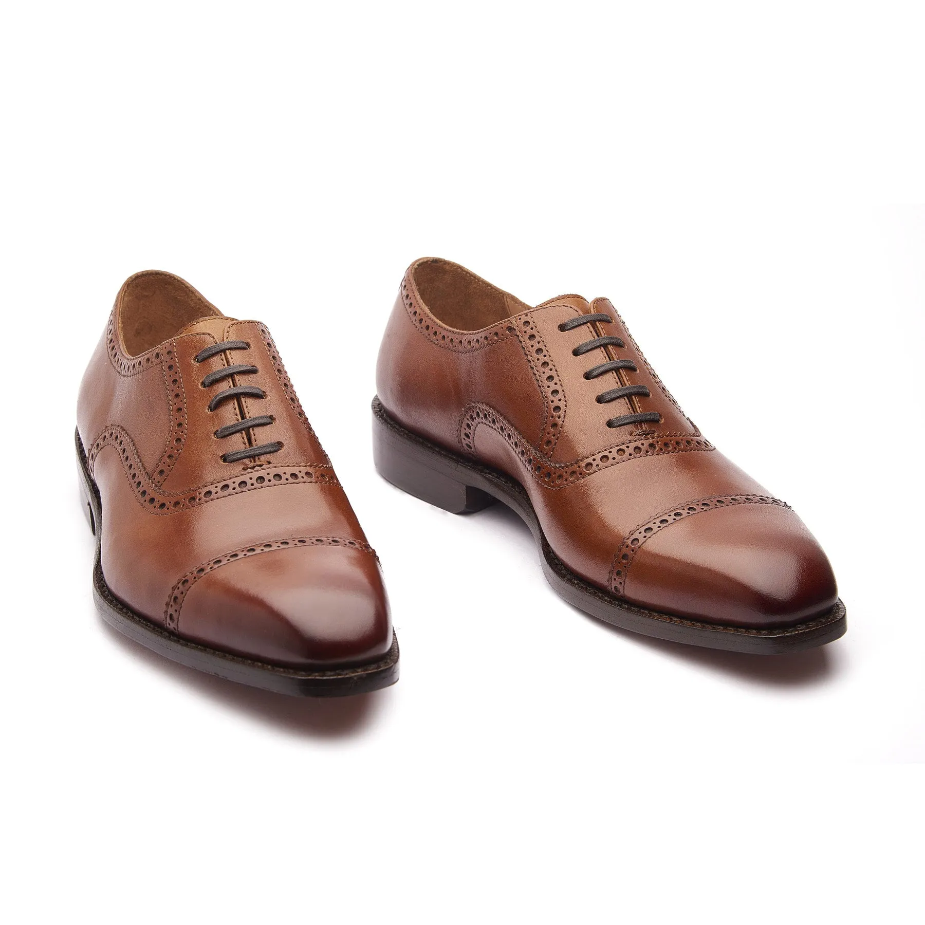 Bemer, Quarter Brogue Oxford - Cognac | Hand Welted Classics Collection