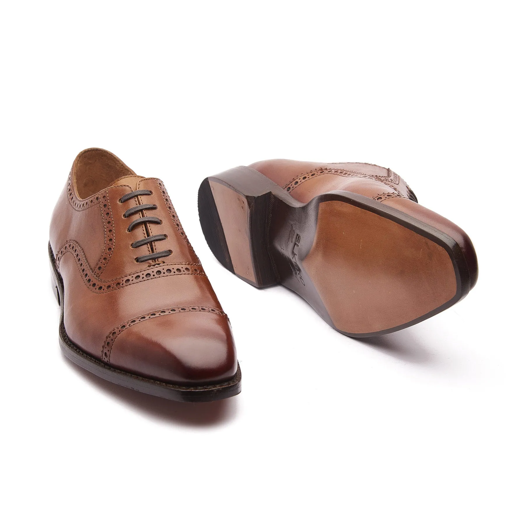 Bemer, Quarter Brogue Oxford - Cognac | Hand Welted Classics Collection