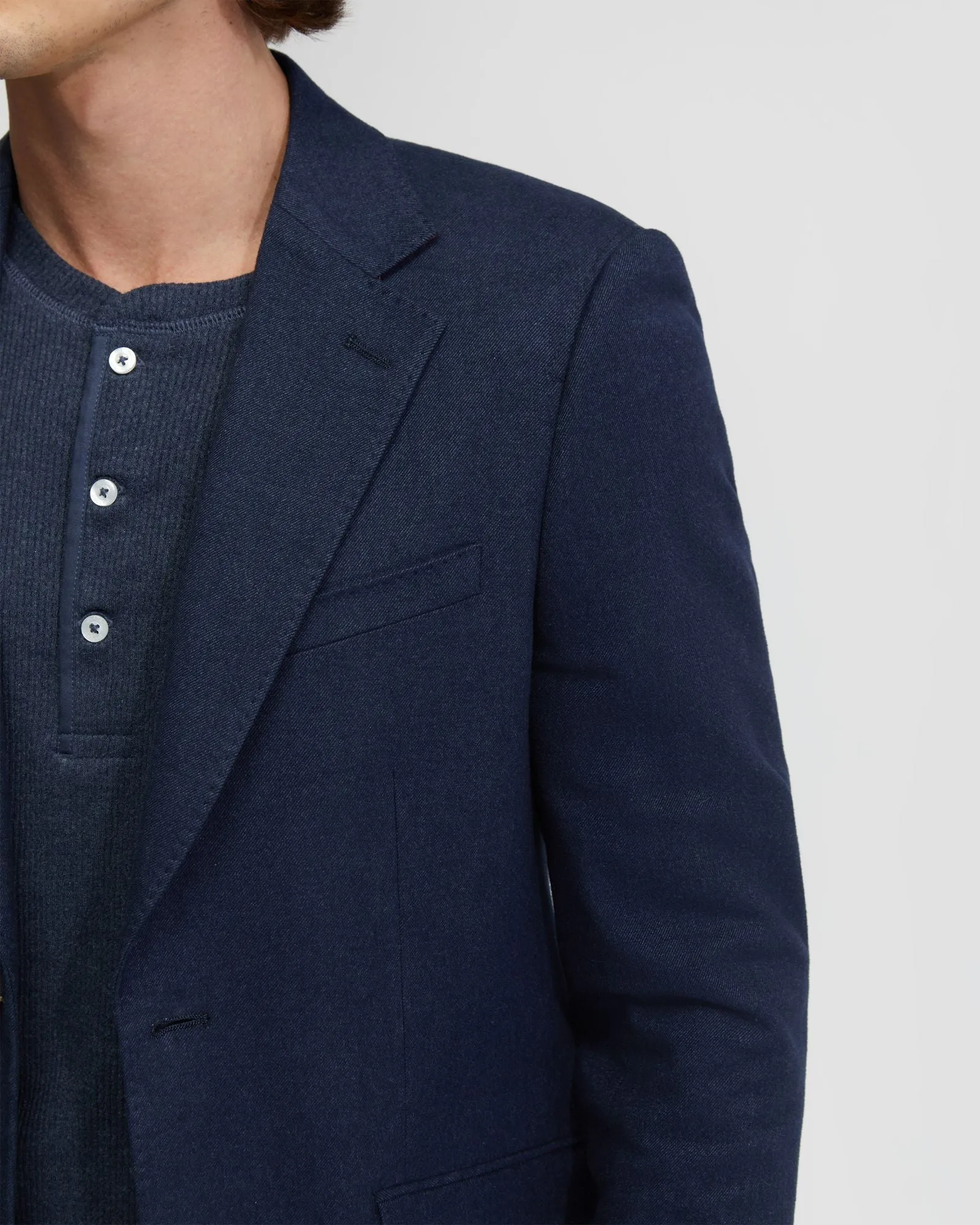 Blake Cotton Stretch Twill Blazer
