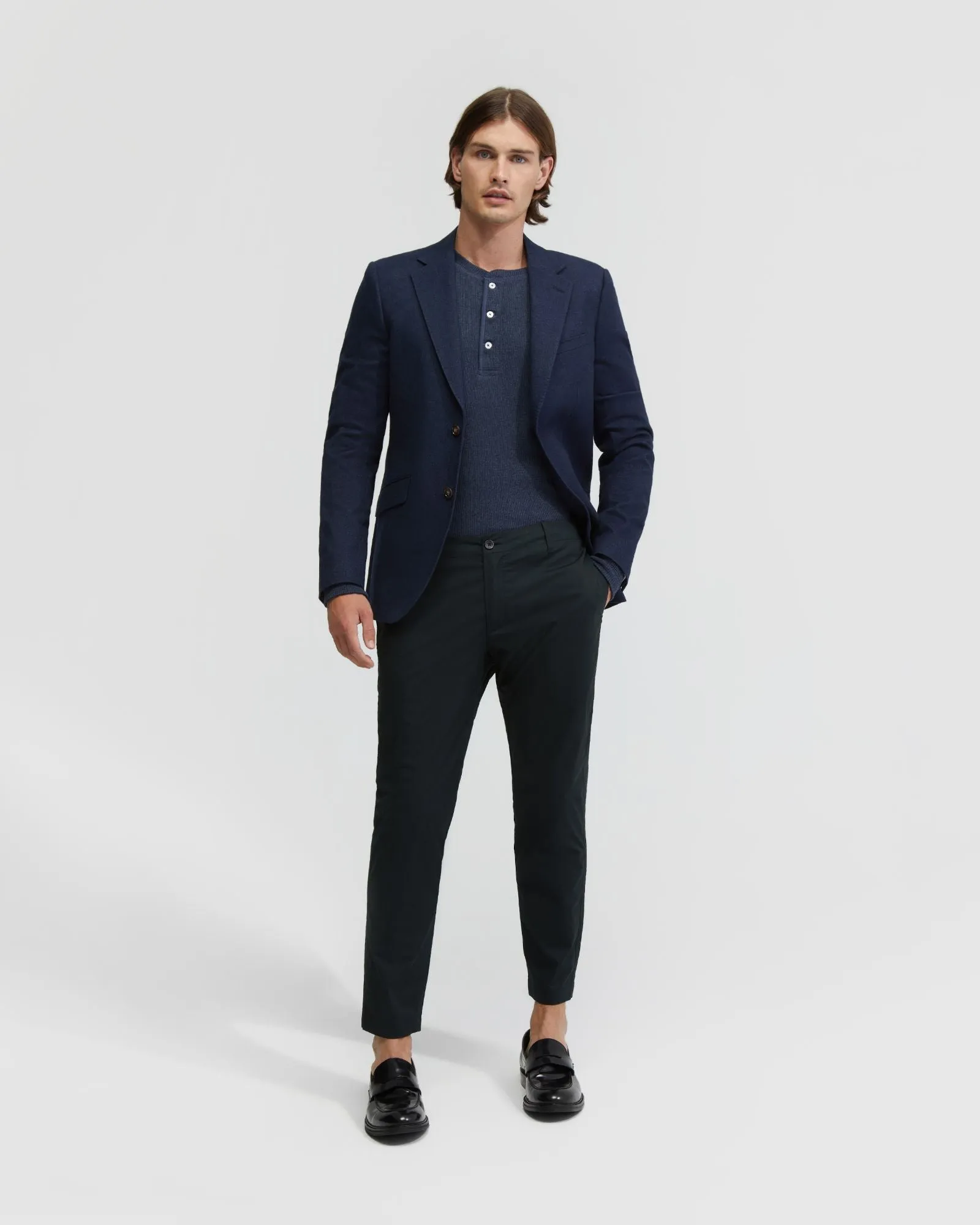 Blake Cotton Stretch Twill Blazer