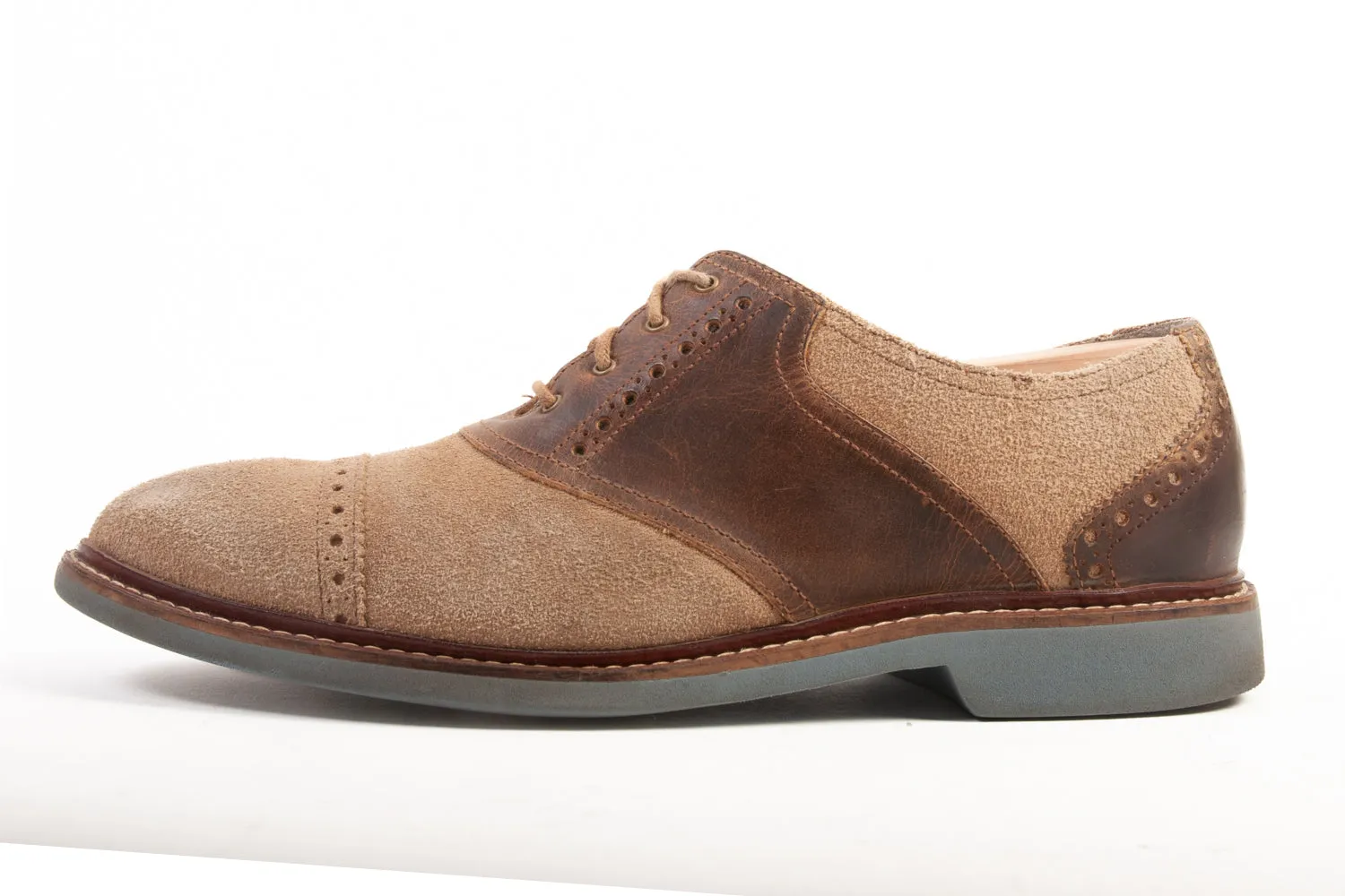 Cole Haan Tan Suede Oxfords