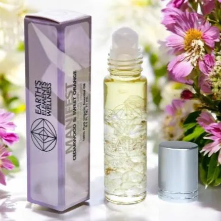 Crystal Roll-On Manifest Essential Oil
