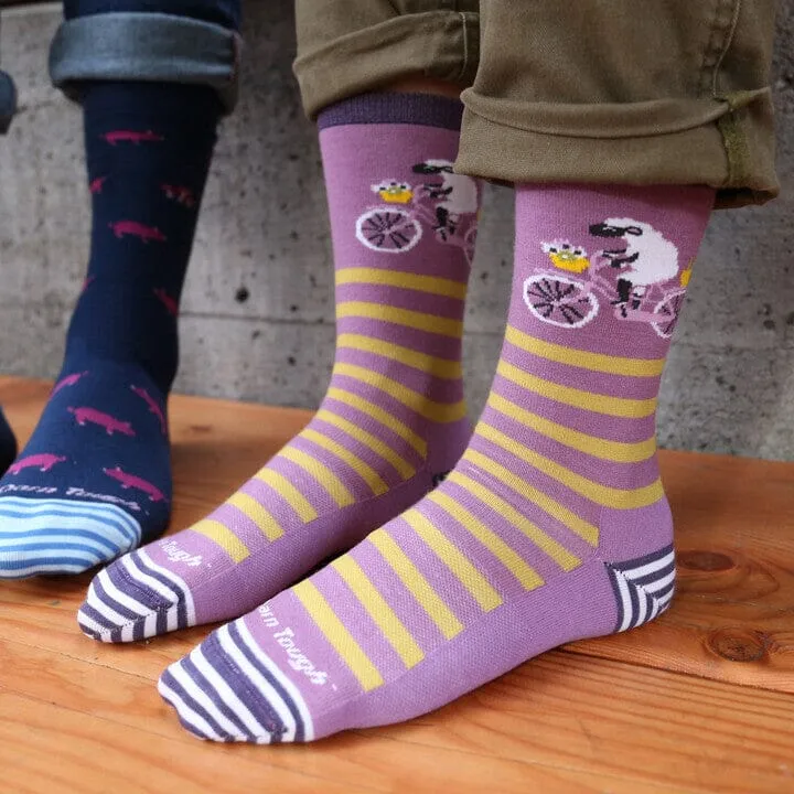 DARN TOUGH ANIMAL HAUS CREW LIGHTWEIGHT LIFESTYLE SOCK WOMEN'S