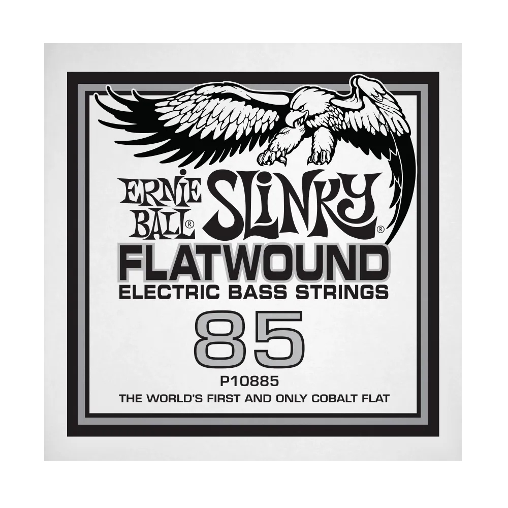 Ernie Ball 10885EB Slinky Flatwound Electric Bass String - .085