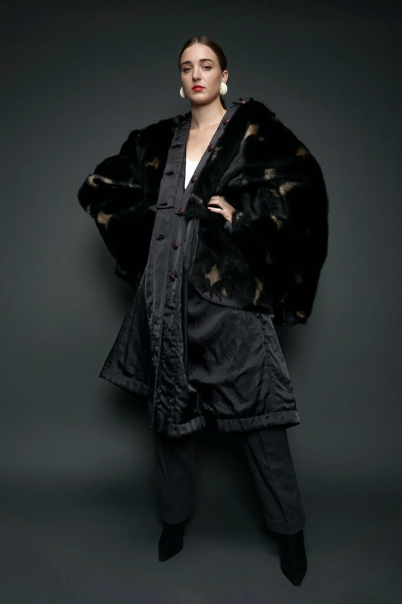 Faux Fur Overcoat