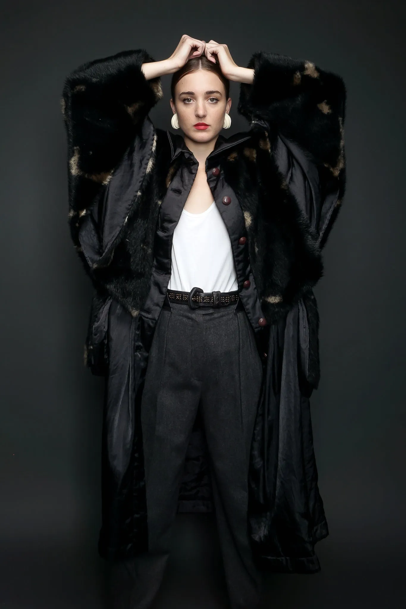 Faux Fur Overcoat