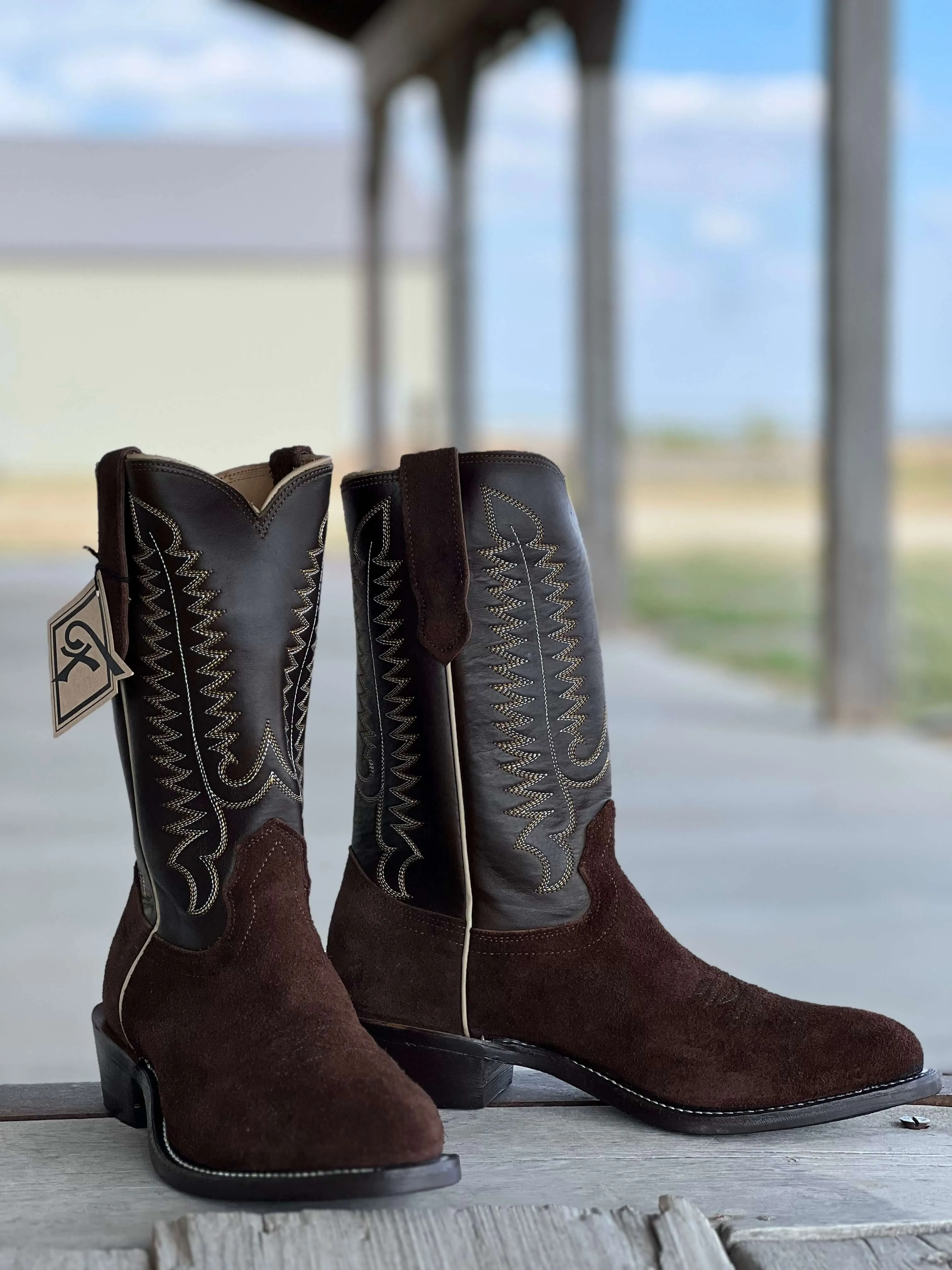 Fenoglio Boot Co. | Greenland Brown Roughout Boot