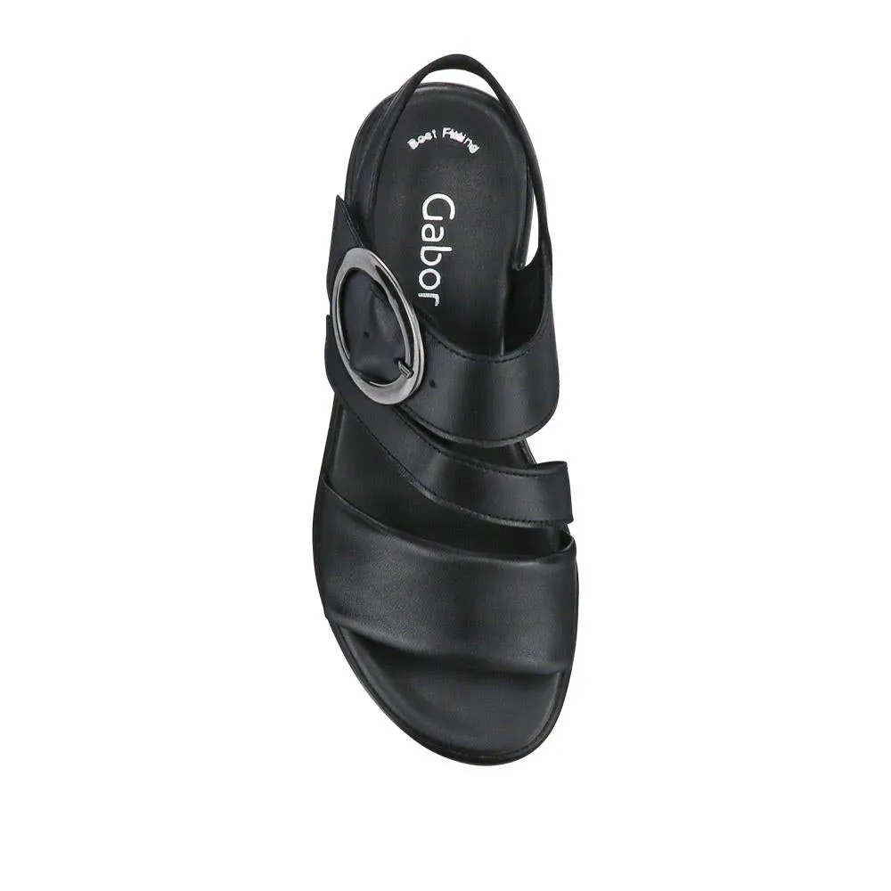 Leather Chunky Buckled Sandals - GAB41510 / 326 995