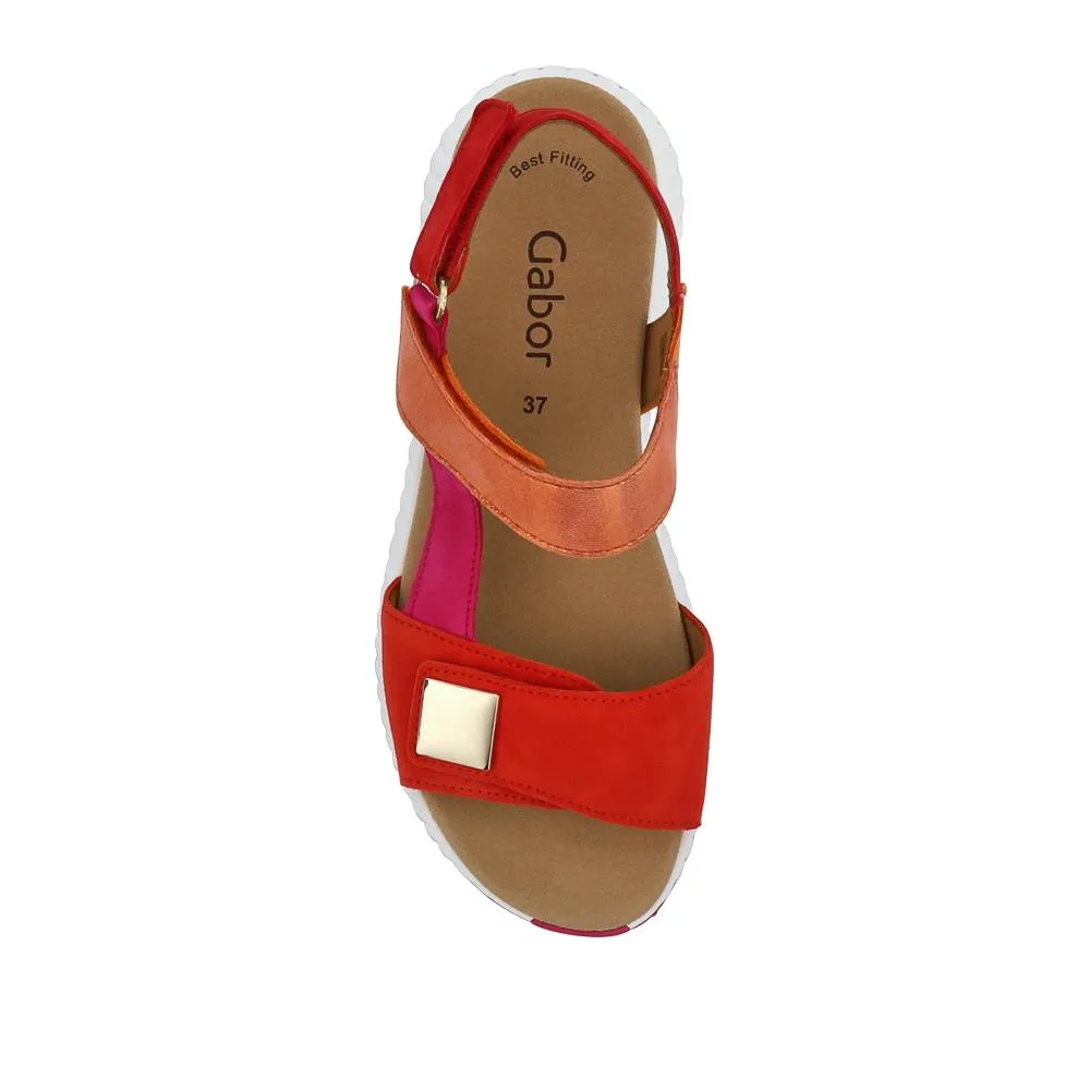 Leather Touch-Fasten Sandals - GAB41509 / 326 994