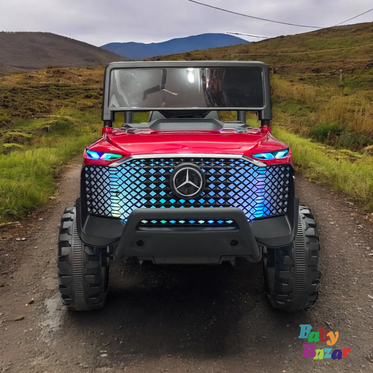 Luxury Mercedes Benz Style Ride On Jeep for Kids with LED Lights