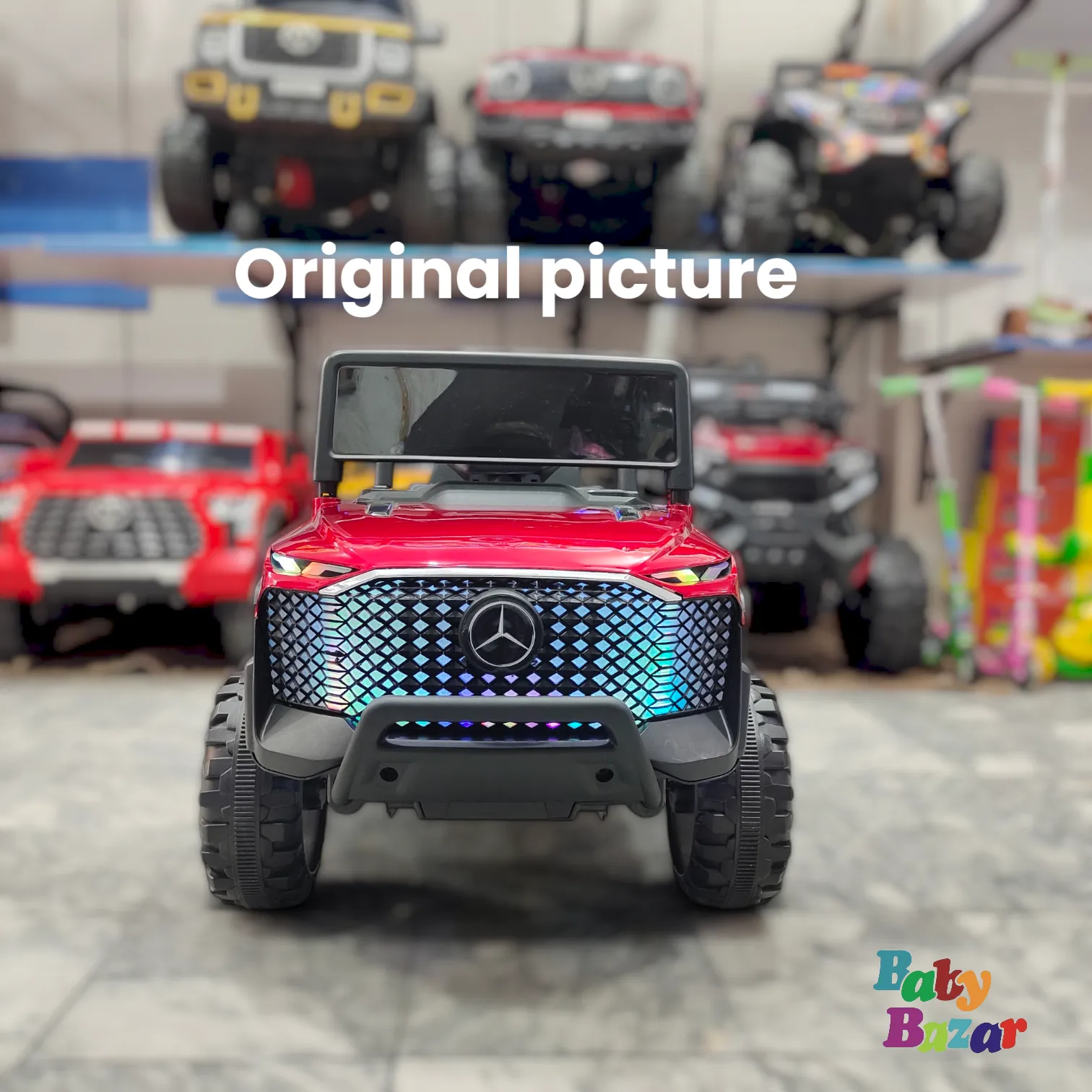 Luxury Mercedes Benz Style Ride On Jeep for Kids with LED Lights