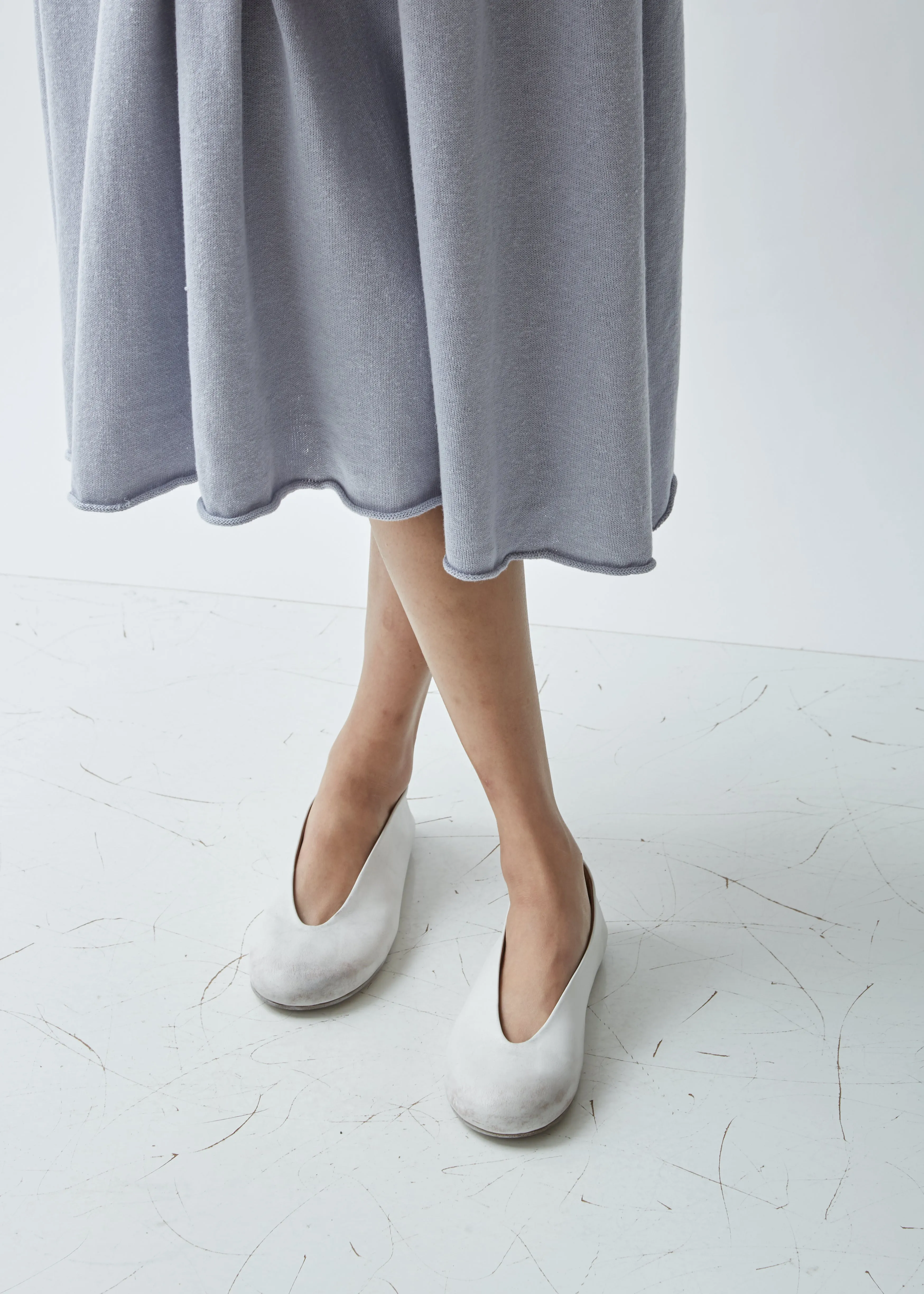 Nespola Distressed Leather Flats