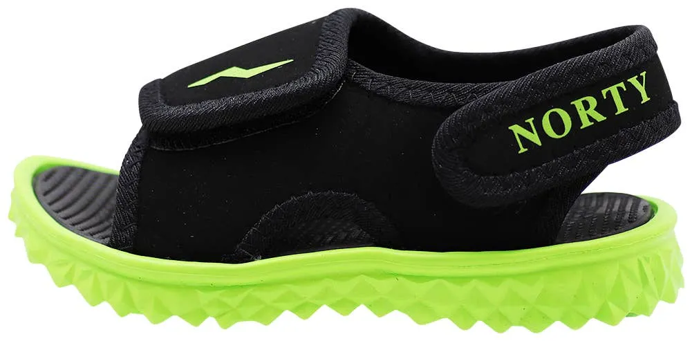 Norty TODDLER BOY'S 5-10 SPORT SANDAL BLACK LIME