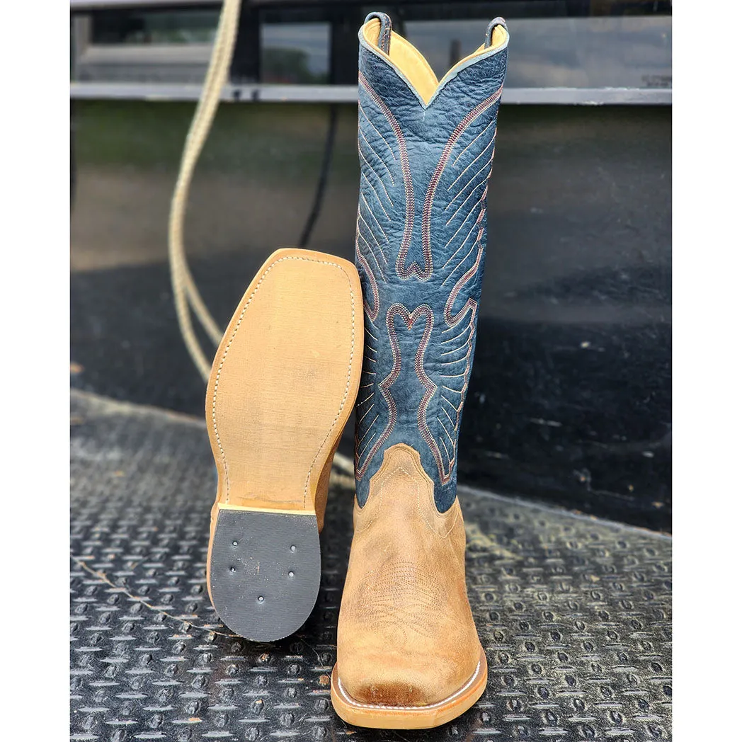 Olathe Men's Indigo Angry Elk Boots