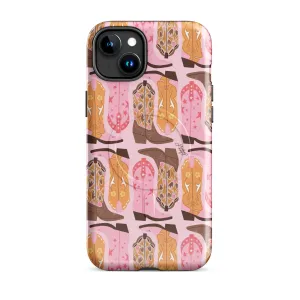 Pink Cowboy Boots Pattern - MagSafe® tough case for iPhone®