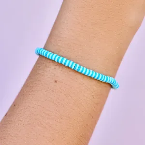 Pura Vida SEASCAPE STRETCH BRACELET - CANAL BLUES