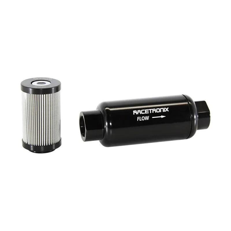 RACETRONIX Fuel Filter Housing, Ø50mm -10ORB, BLACK