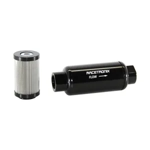 RACETRONIX Fuel Filter Housing, Ø50mm -10ORB, BLACK