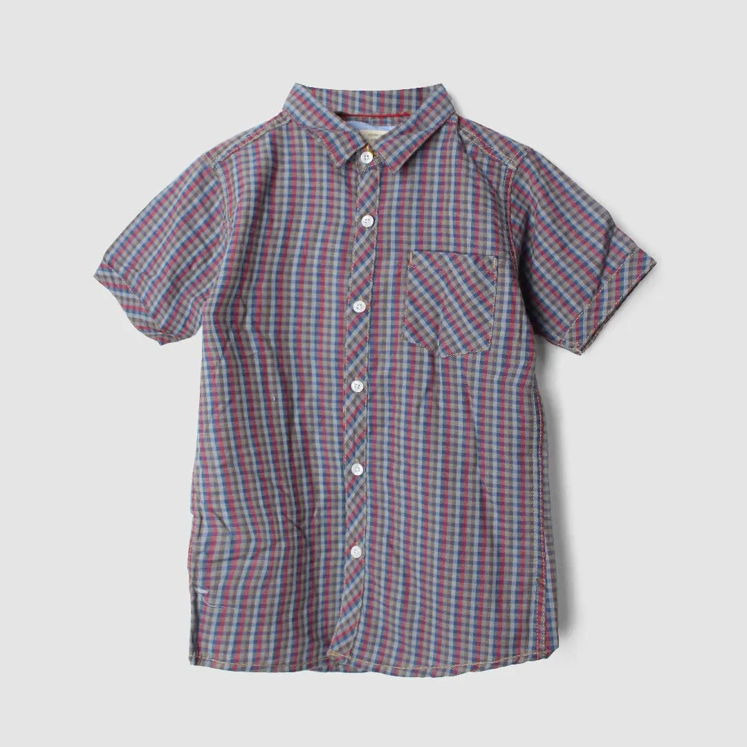 Stylish Brown Themed Stylish Boys Casual Shirt