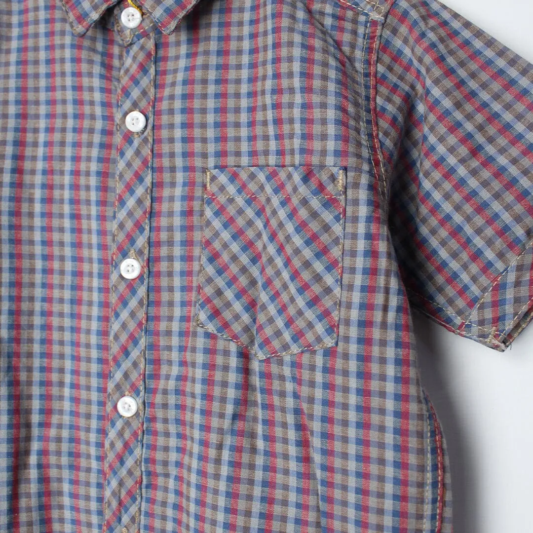 Stylish Brown Themed Stylish Boys Casual Shirt