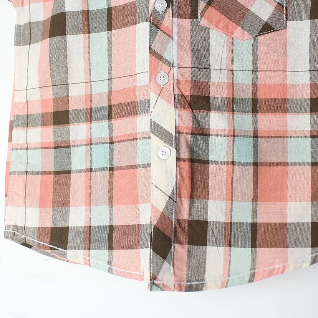 Stylish Peach Themed Stylish Boys Casual Shirt