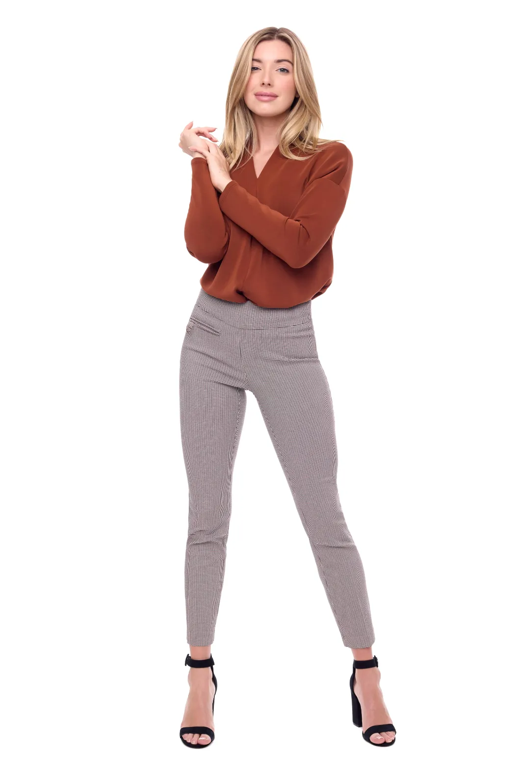Techno Slim Pant - Mini Houndstooth | Up Pant! - Clearance
