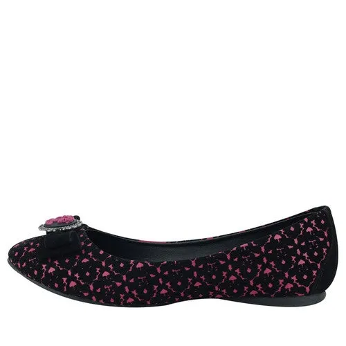 T.U.K Burgandy Cameo Flats A8470L  1