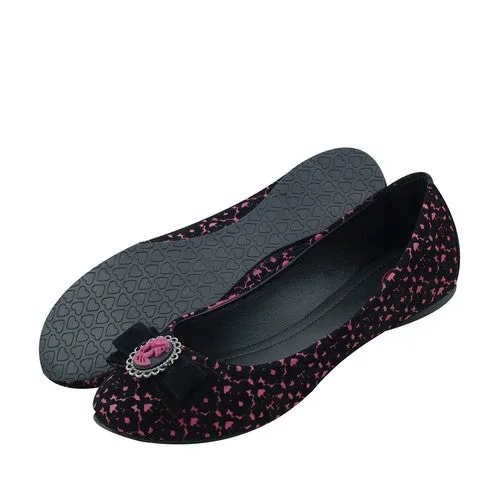 T.U.K Burgandy Cameo Flats A8470L  1