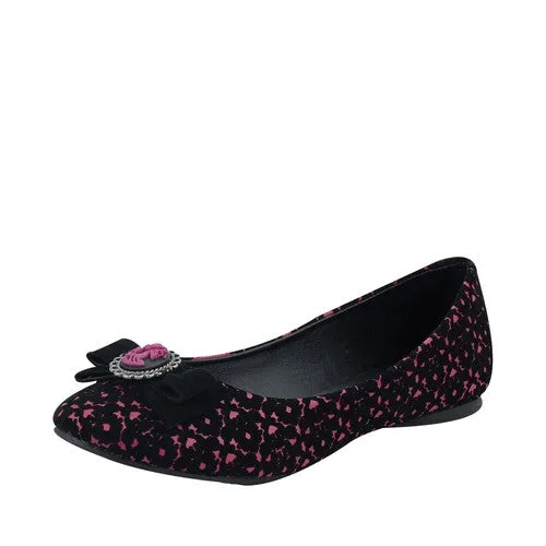 T.U.K Burgandy Cameo Flats A8470L  1