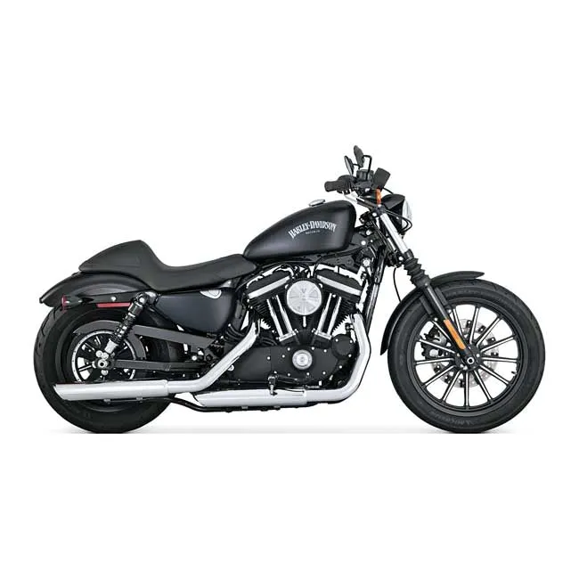 Vance & Hines 16861 Twin Slash 3 in. Slip-on Exhaust Chrome 2014-2020 Sportster