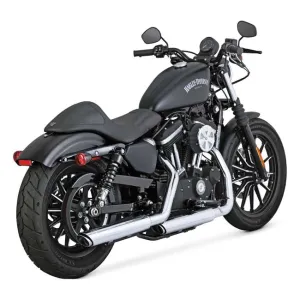 Vance & Hines 16861 Twin Slash 3 in. Slip-on Exhaust Chrome 2014-2020 Sportster