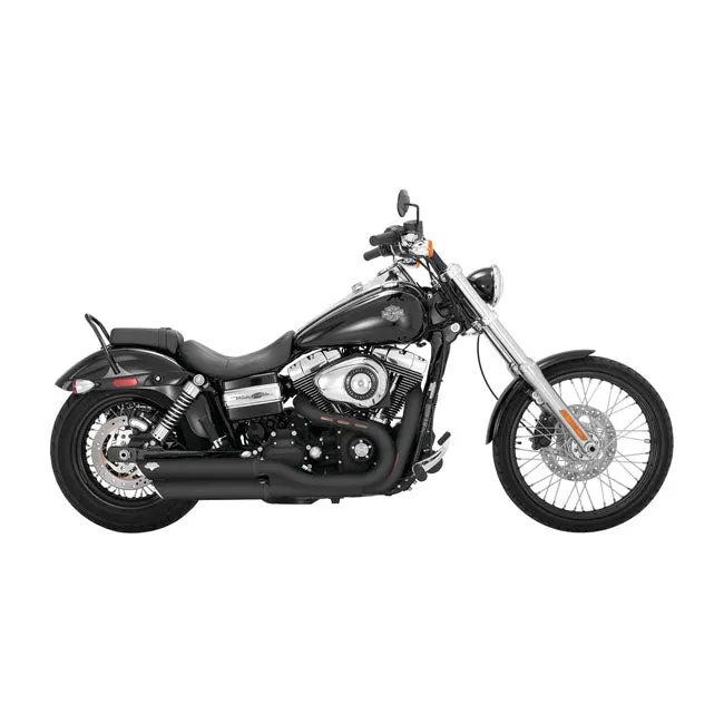Vance & Hines 46845 Twin Slash 3 in. Slip-on Exhaust 08-16 Wide Glide,Fat Bob & Lowrider