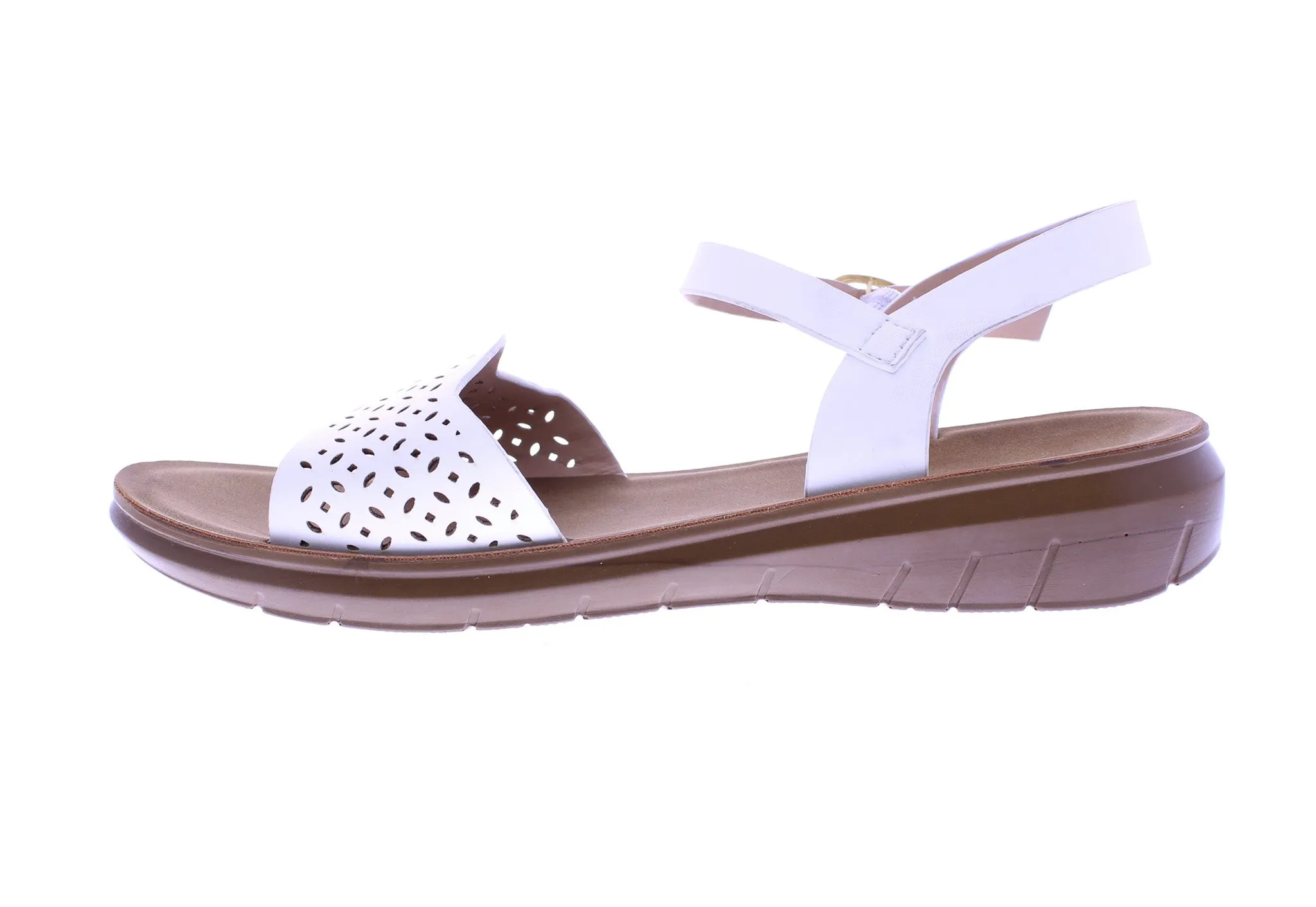 Women Scalloped Heel Sandal