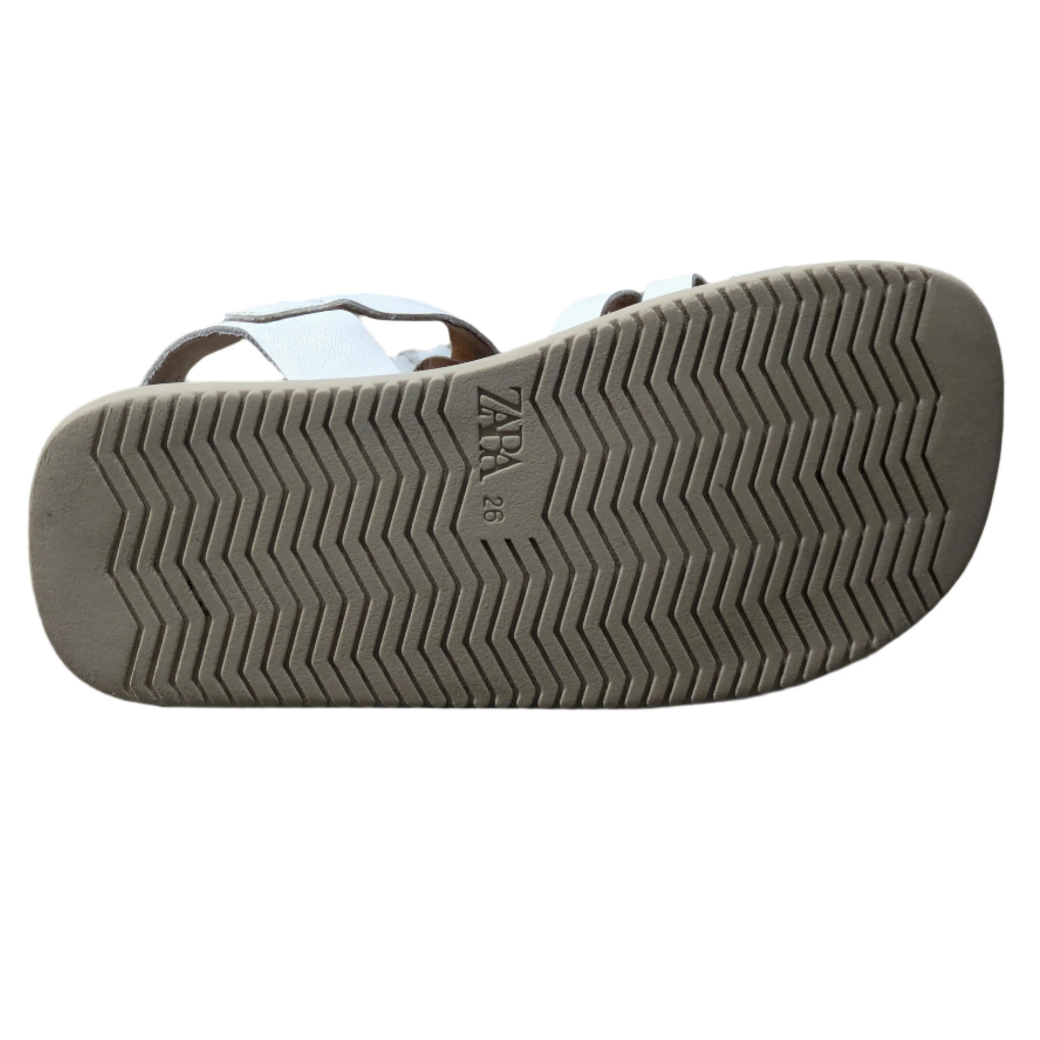 ZARA Off-White Tula Fisherman Sandals - Kids Size: UK 8 / EU 26 / US 9